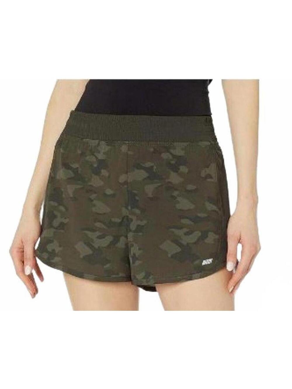 Amazon Essentials Women's 4" Stretch Camo Woven Running Short Size XL